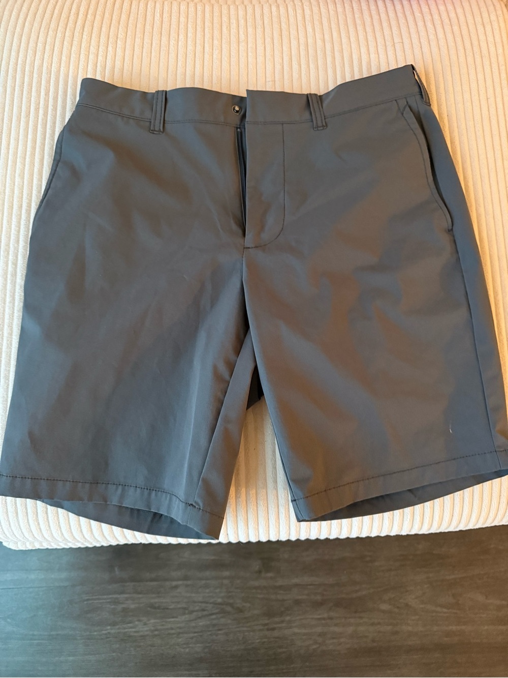 J. Crew Men's Flat Front Performance Shorts - Charcoal Gray